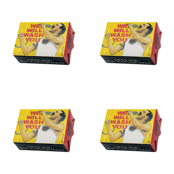 4PK Unemployed Philosophers Guild 56g Body Bar Soap We Will Wash You