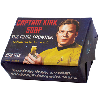Unemployed Philosophers Guild 56g Body Bar Soap Captain Kirk Boldy Go