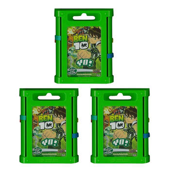 3PK Yo Ben10 Kids Card Game w/ Protector Case Green