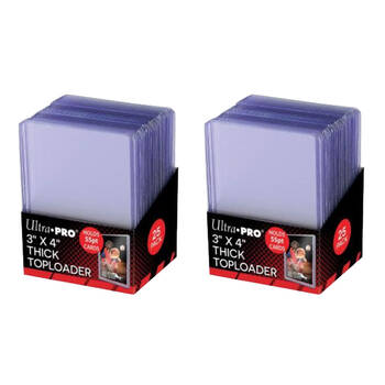 2x 25pc Ultra Pro Top Loader 55pt TCG/CCG Card Sleeve Case Set