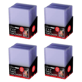 4x 25pc Ultra Pro Top Loader 55pt TCG/CCG Card Sleeve Case Set