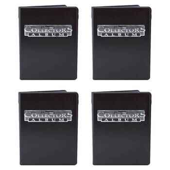 4PK Ultra Pro 9-Pocket TCG/CCG Card Collector Portfolio Case Black