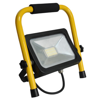 Ultracharge LED Flood Light 30W w/ Stand - Yellow