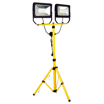 Ultracharge 2 X 50W Led Twin Floodlight W/ 1.6M Stand