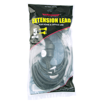 Ultracharge Extension Lead 5M - Black
