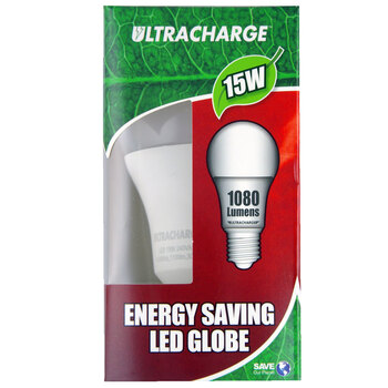 Ultracharge 15W Led Light Globe 240V Edison