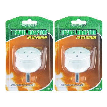 2PK Ultracharge Adaptor Sa/India/Pakistan Plug >Aus Socket