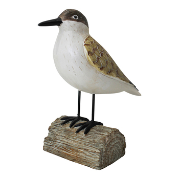 LVD Resin 22cm Sand Piper On Base Home Decorative Figurine