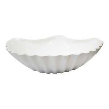 LVD Decorative Scallop 35cm Trinket Bowl Large - White