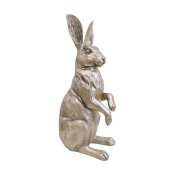 LVD Polyresin Sculpture Hare Home/Office Decor Gold 36cm Tall