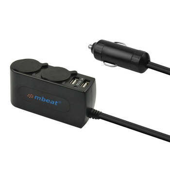 mbeat Dual Port USB and Cigarette Lighter Car Charger