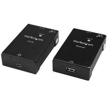 Star Tech 1Port USB Extender Kit - USB to Ethernet Extender - USB 2.0