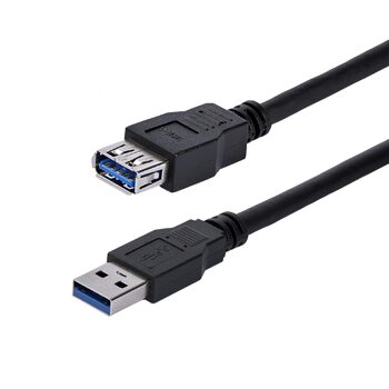 1m Black USB 3.0 Male to Female USB 3.0 Extension Cable A to A