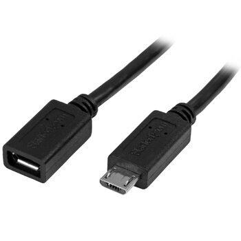 Micro-USB Extension Cable - M/F - 0.5m (20in)