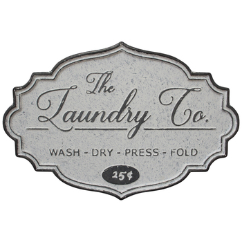 LVD Metal Signboard Laundry Co Home/Shop Decor 56.5cm