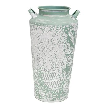 LVD Metal 41cm Urn Flower Vase Home Decor - Vintage Sage
