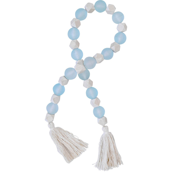 LVD Resin Bead Tassel Home/Lounge Decor 90cm - Sky