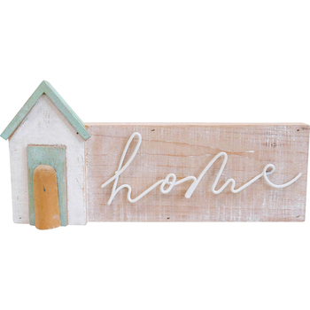 LVD Fir Wood/Iron House Sign Home/Room Decor 24x11.5cm
