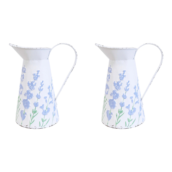 2PK LVD Water/Juice Jug Pitcher Small - Lavender White