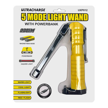 Ultracharge 5 Mode Rechargeable COB LED Light Wand