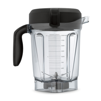 Vitamix Low-Profile Container 2L/33cm w/ Lid - Black/Clear