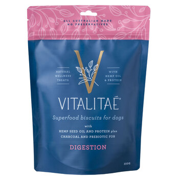 Vitalitae Dog Biscuits - Digestion w/ Hemp Oil & Protein 350g
