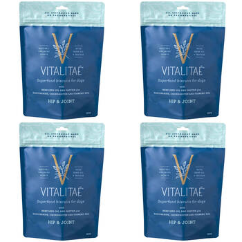 4PK Vitalitae Dog Biscuits - Hip & Joint w/ Hemp Oil & Protein 350g