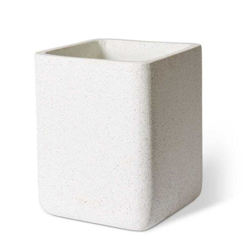 E Style Terrazzo Miles 50cm Cube Planter w/ Hole Decor - White