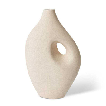 E Style Aubrey 30cm Ceramic Plant/Flower Vase Decor - Cream