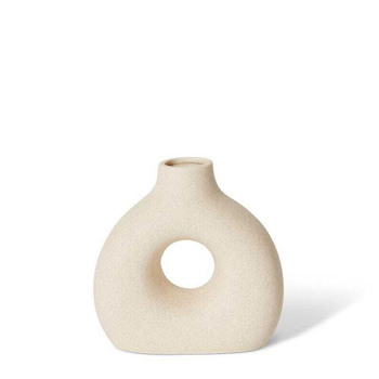 E Style Adalynn 13cm Ceramic Flower Vase Decor - Cream