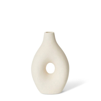 E Style Ariana 20cm Ceramic Flower Vase Decor - Cream