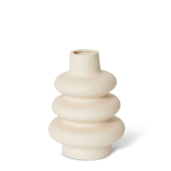 E Style Skylar 19cm Ceramic Flower Vase Decor - Cream