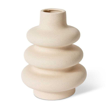 E Style Skylar 24cm Ceramic Flower/Plant Vase Decor - Cream