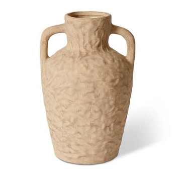 E Style Natalia 33cm Cement Plant/Flower Vase Decor - Brown