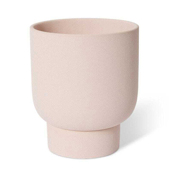 E Style Daylen 24cm Ceramic Plant Pot w/ Saucer Decor - Pink