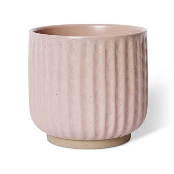 E Style Emery 17cm Ceramic Plant Pot Decor Round - Pink