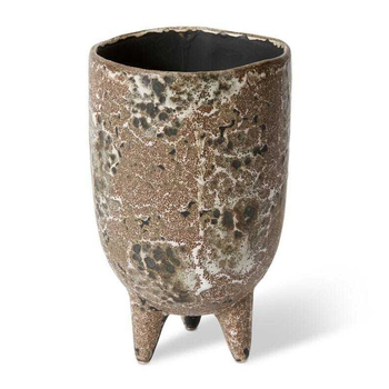 E Style Ember 26cm Ceramic Plant Pot Decor Round - Grey