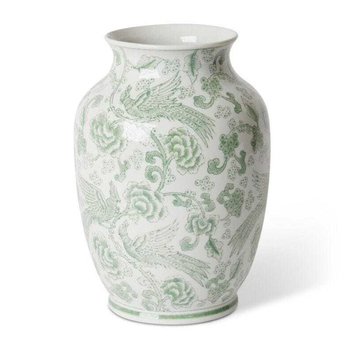 E Style Ming 30cm Porcelain Plant/Flower Vase Decor - White/Green