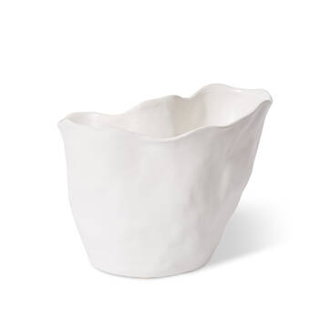 E Style Ceramic Kerry Vase Home Table Decor 27x20cm - White