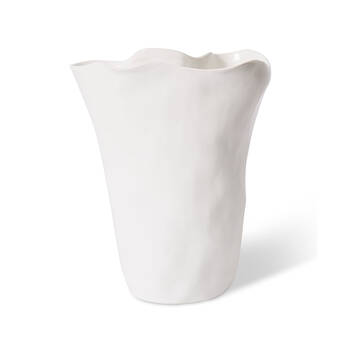 E Style Ceramic Kerry Tall Vase Home Table Decor 24x28cm - White