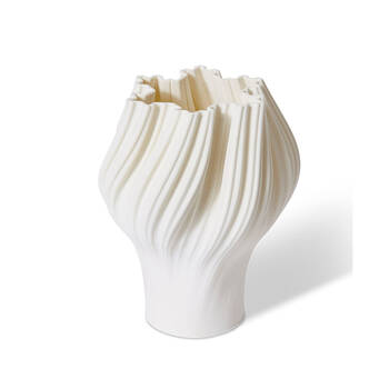 E Style Porcelain Avalon Vase Home Table Decor 20x30cm - White