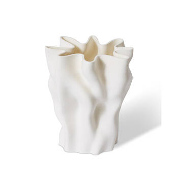 E Style Porcelain Ailsa Vase Home Table Decor 18x20cm - White