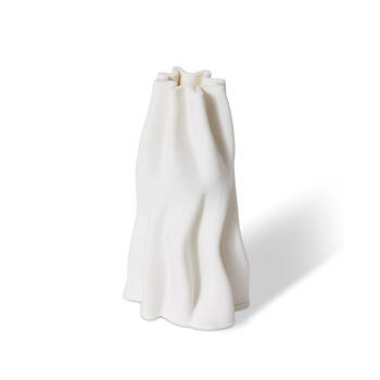 E Style Porcelain Pippa Vase Home Table Decor 8x17cm - White