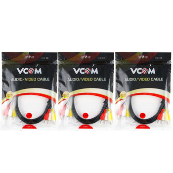 3PK V-Com 3Rca(M)/3Rca(M) Lead 1.8M