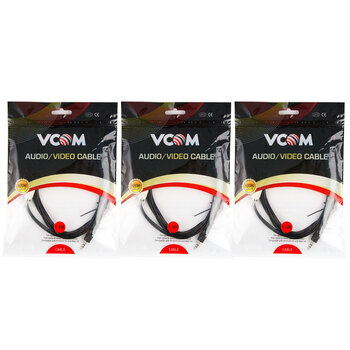 3PK V-Com 3.5St(M)/2Rca(M) Lead 1.8M