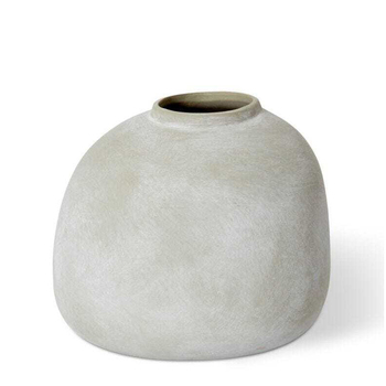 E Style Benito 20cm Ceramic Plant/Flower Vase Decor - Soft Grey