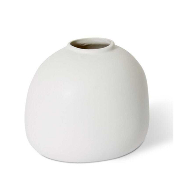 E Style Benito 20cm Ceramic Plant/Flower Vase Decor - Matt White