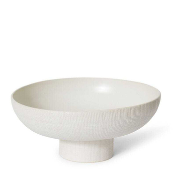 E Style Amiya 15cm Ceramic Plant/Flower Vase Decor - Hessian White