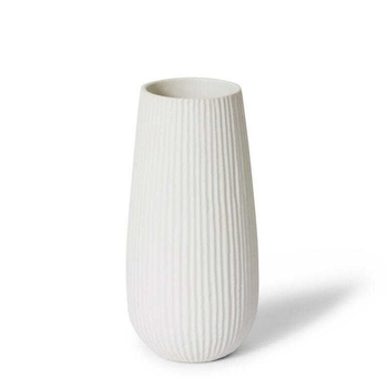 E Style Kadence 40cm Ceramic Plant/Flower Vase Decor - Matt White