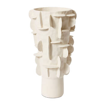 E Style Adora Tall Vessel Porcelain Flower Vase Home Decor 50cm - Ivory